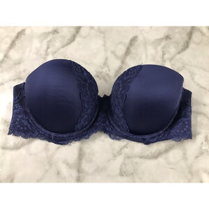 Victoria's Secret Dream Angels Multi-Way Women 32C BLUE Nude Strapless Bra